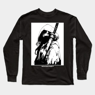 Cyberpunk Ninja Girl Long Sleeve T-Shirt